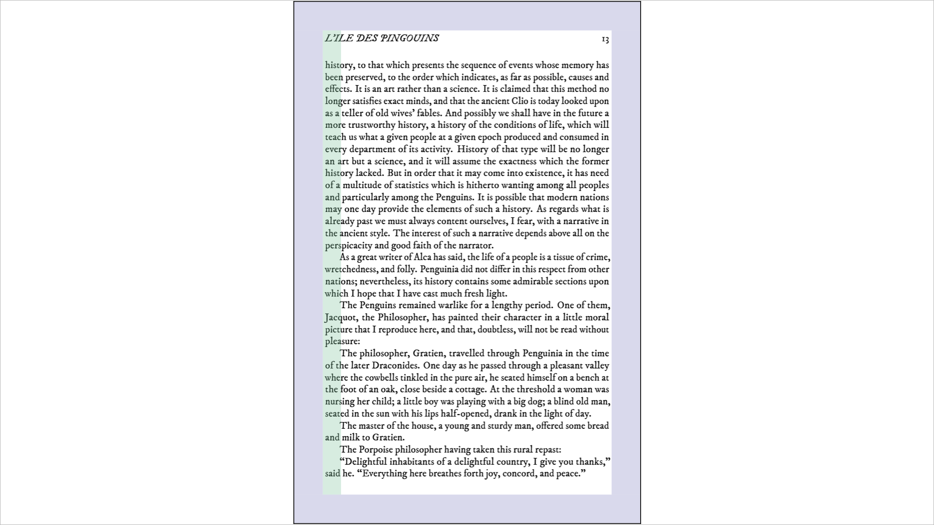Documento interno em visualização de página única